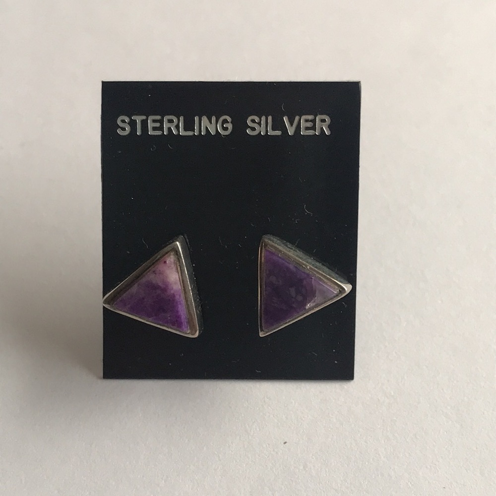 Sterling Silver Semi Precious stone earrin…
